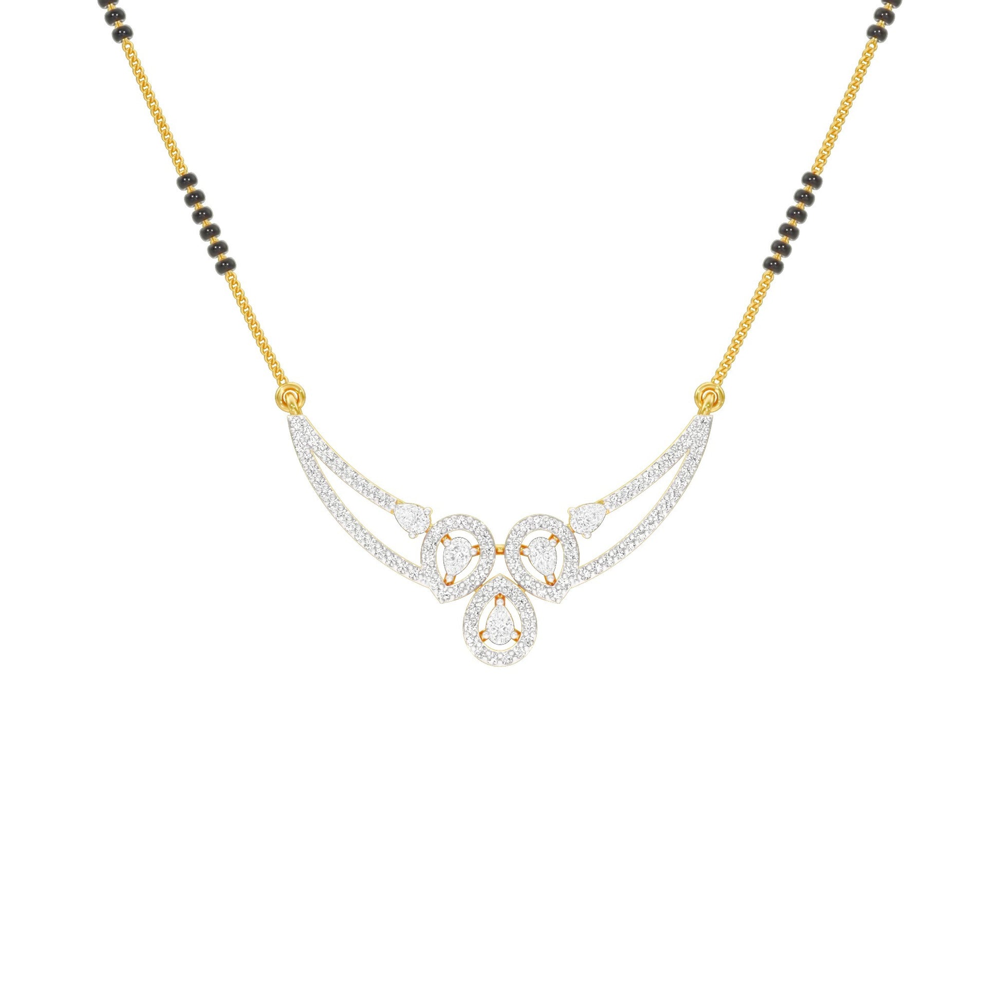 Eternal Embrace Diamond Mangalsutra 18 KT / Yellow Gold