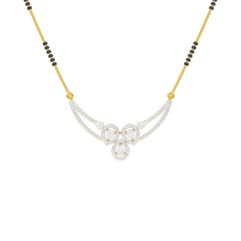 Eternal Embrace Diamond Mangalsutra 18 KT / Yellow Gold