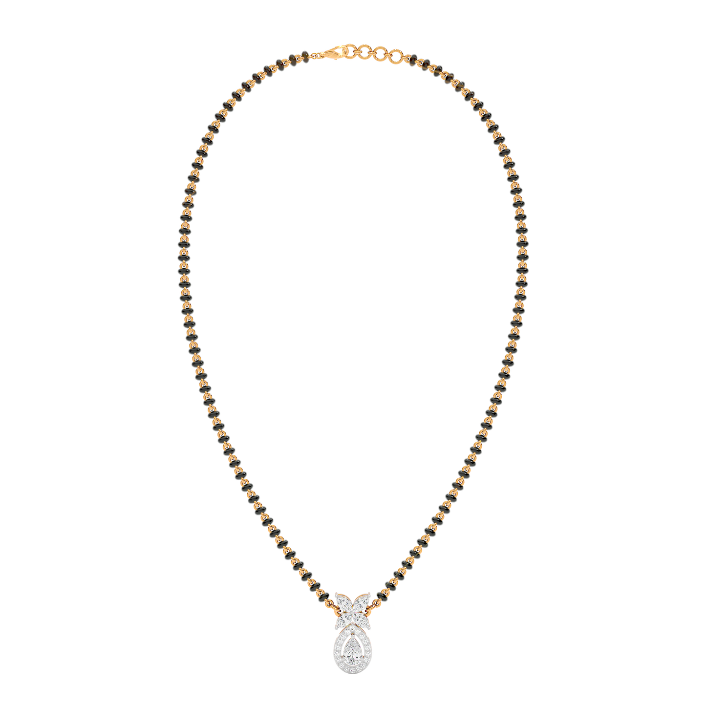 Stunning Flora Diamond Mangalsutra