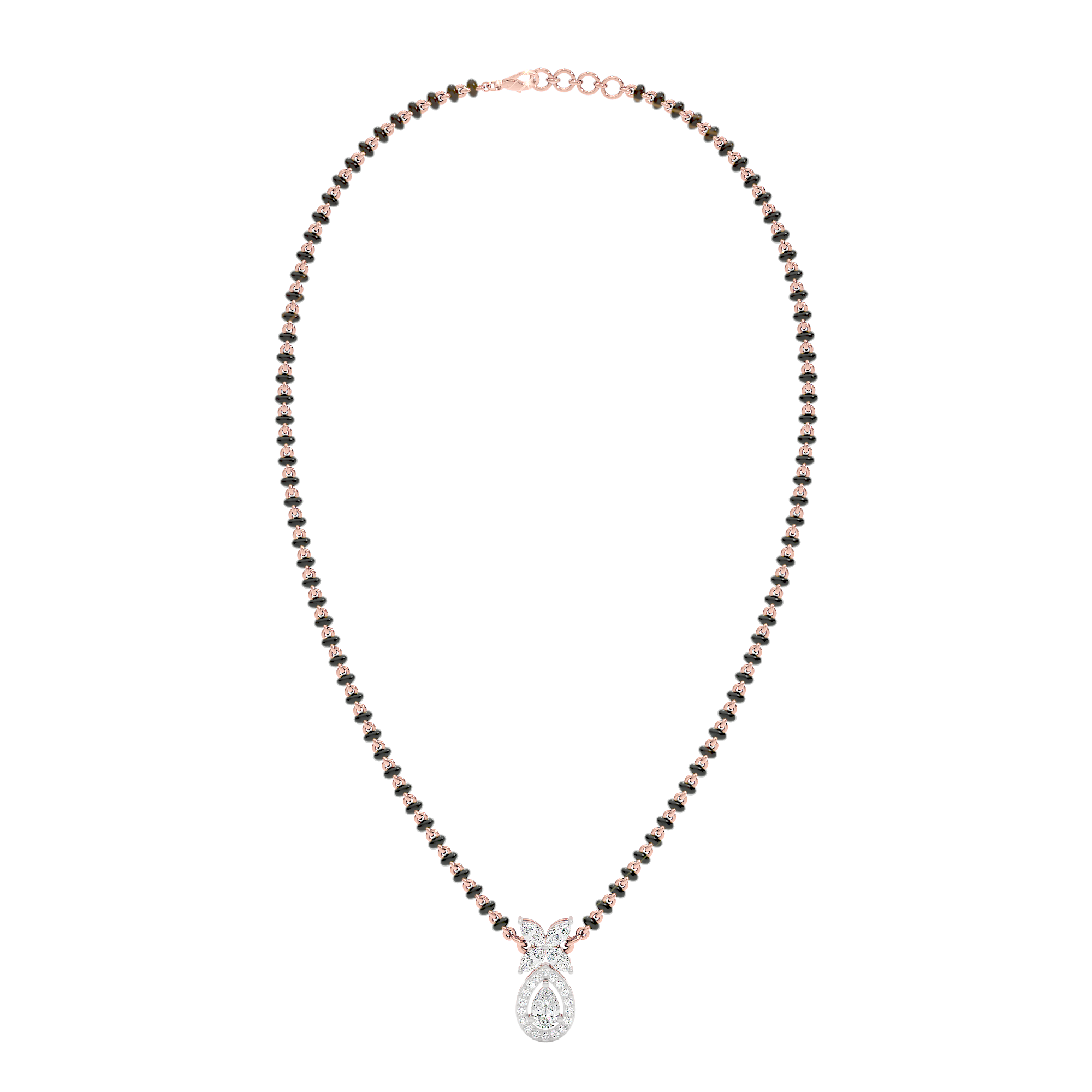 Stunning Flora Diamond Mangalsutra