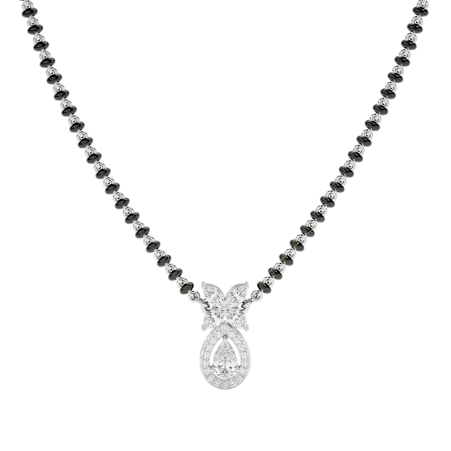 Stunning Flora Diamond Mangalsutra