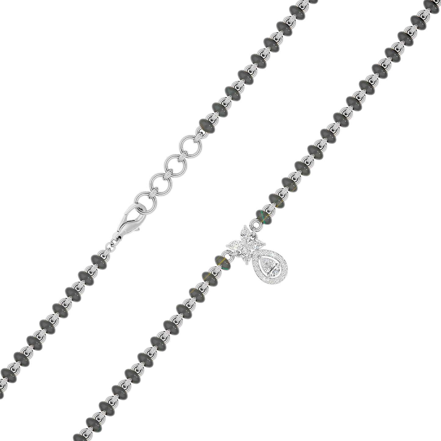 Stunning Flora Diamond Mangalsutra