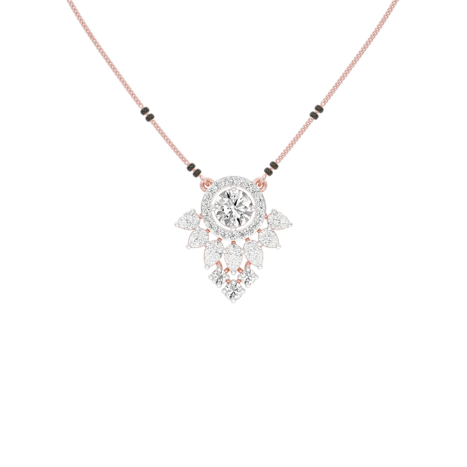 Nysa Diamond Mangalsutra 18 KT / Rose Gold
