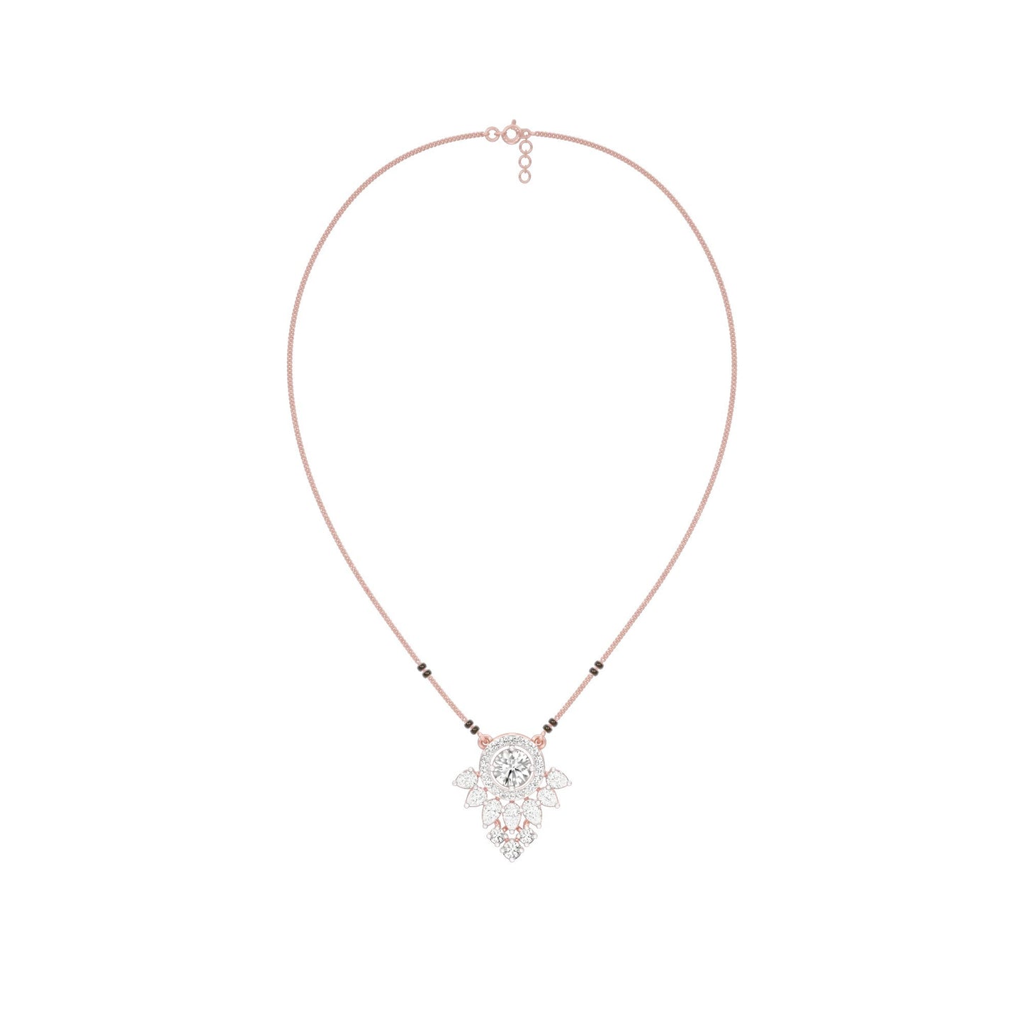 Nysa Diamond Mangalsutra 18 KT / Rose Gold