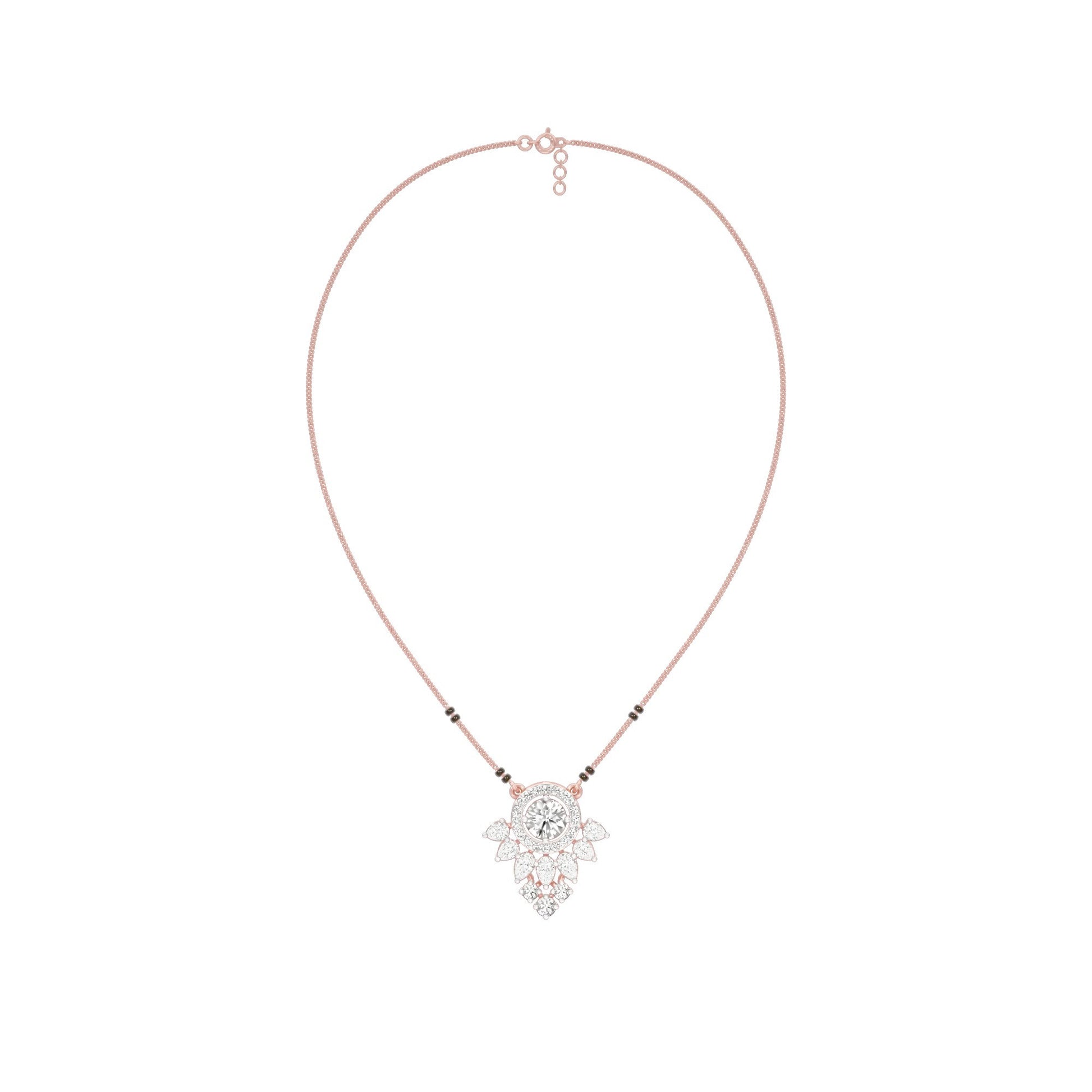 Nysa Diamond Mangalsutra 18 KT / Rose Gold