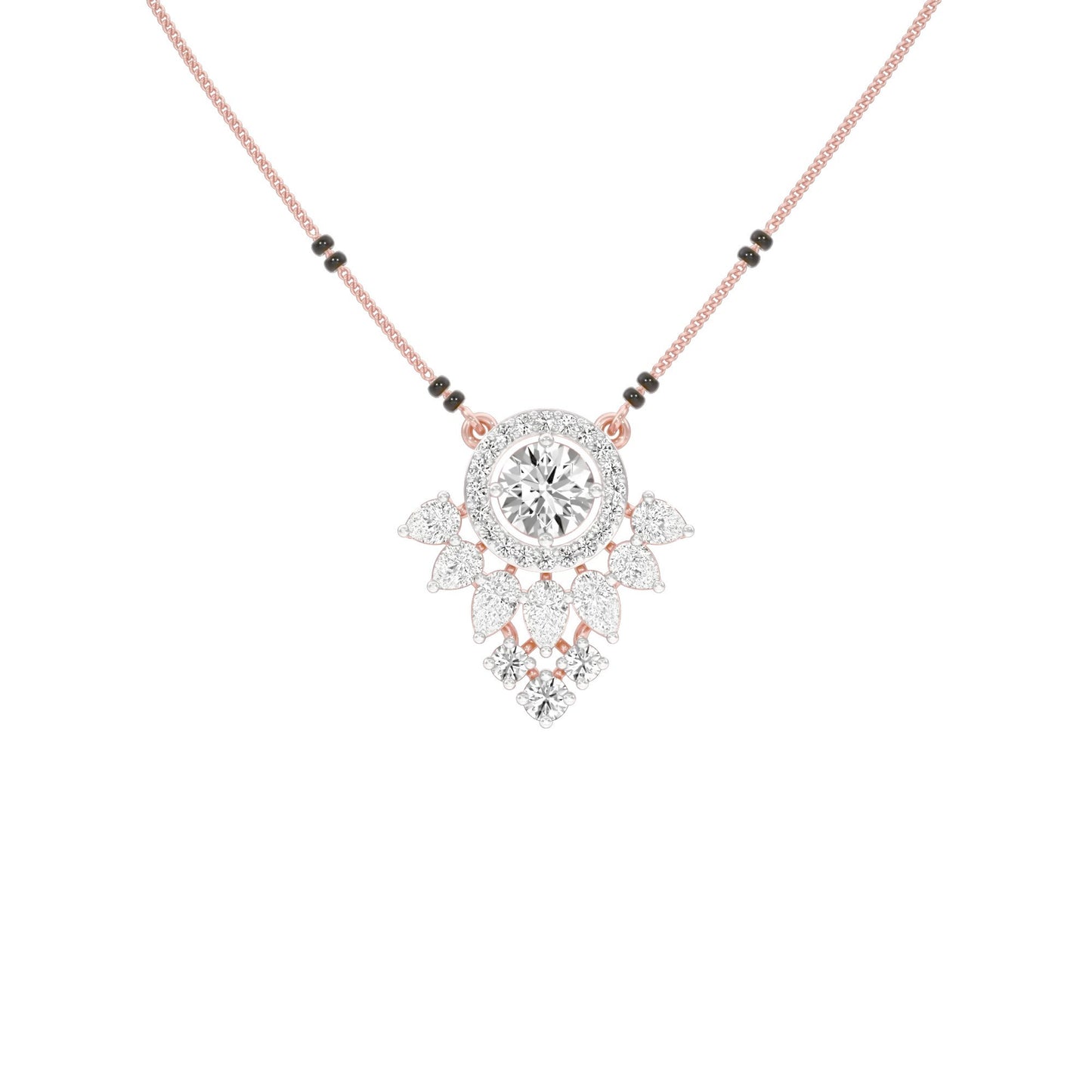 Nysa Diamond Mangalsutra 18 KT / Rose Gold