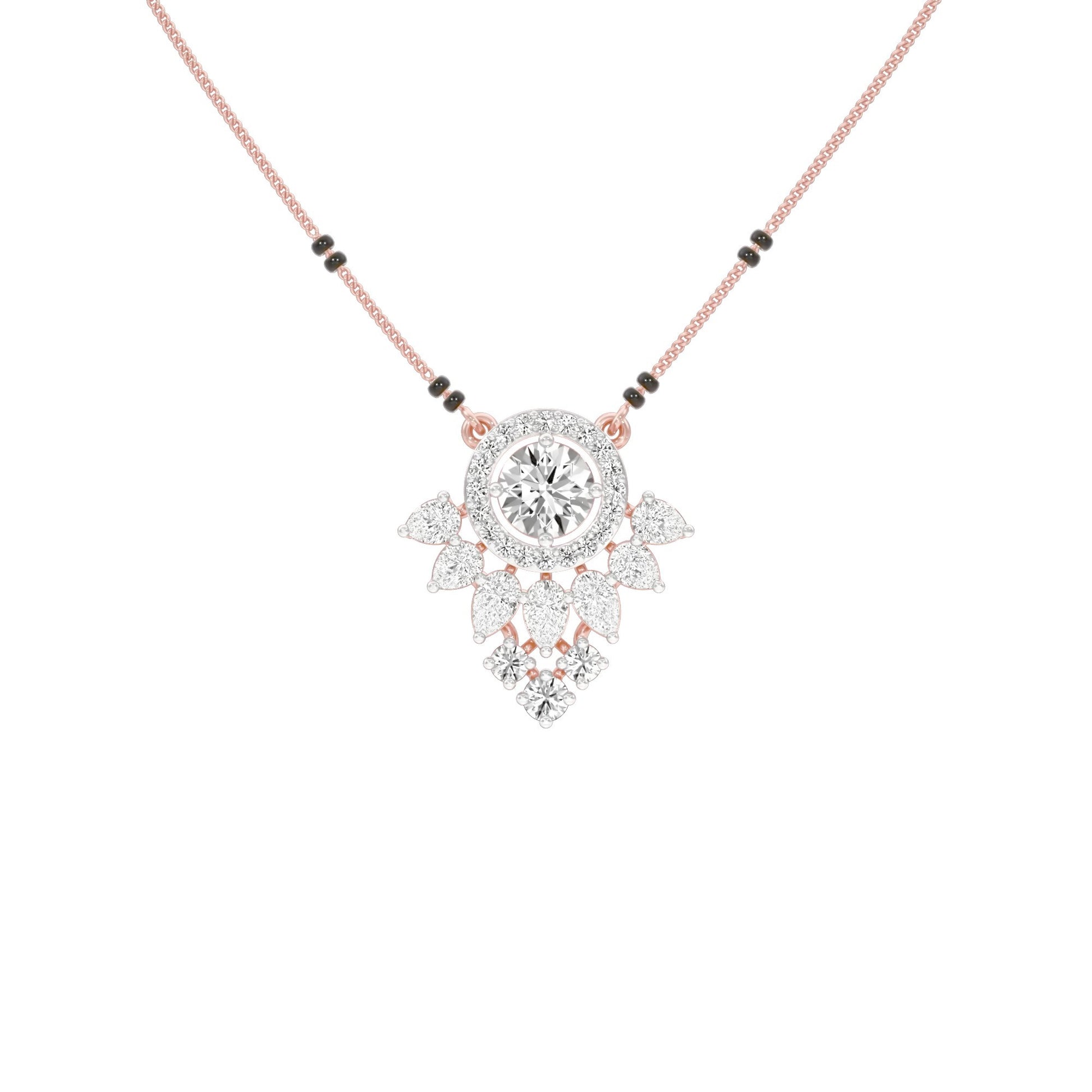 Nysa Diamond Mangalsutra 18 KT / Rose Gold