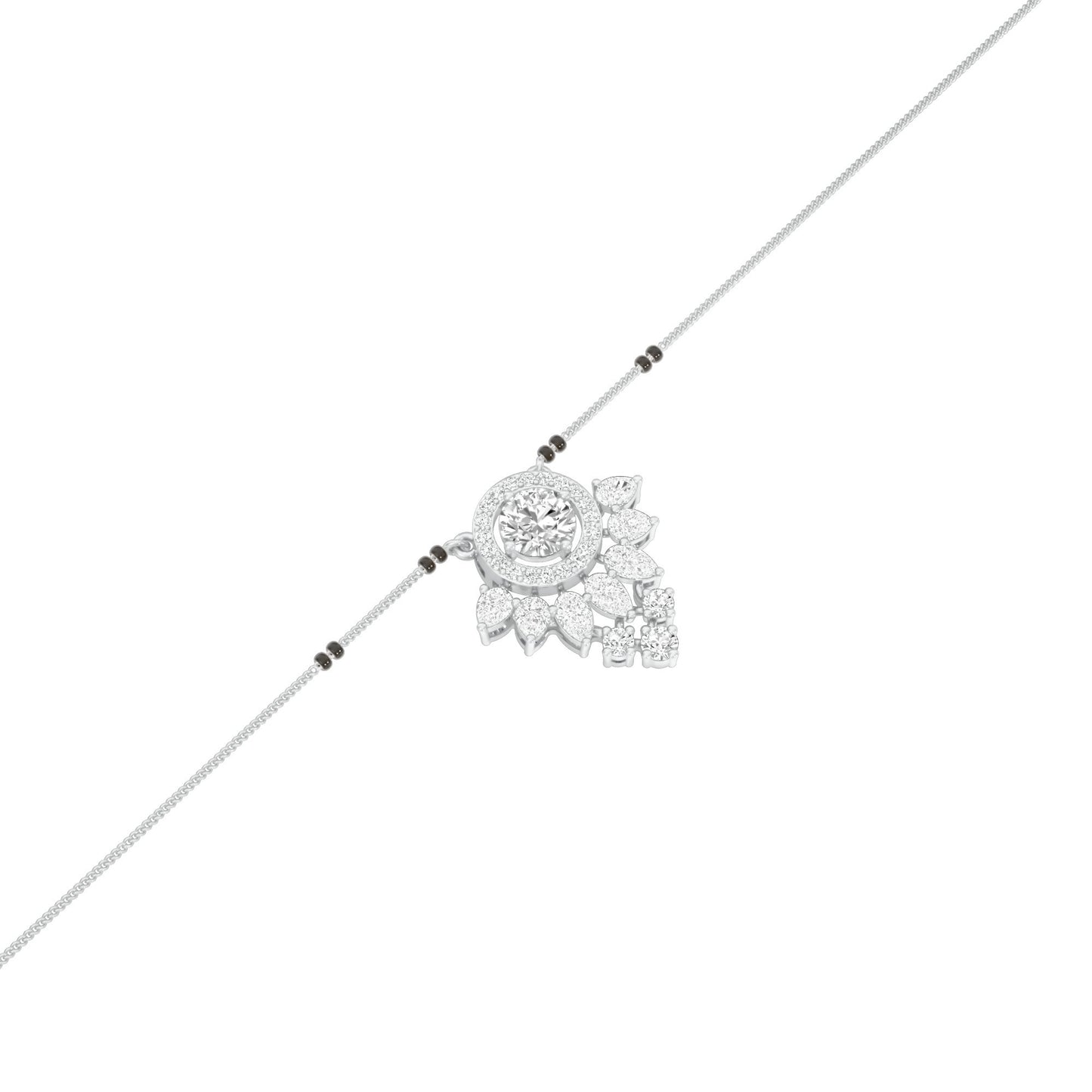 Nysa Diamond Mangalsutra 18 KT / White Gold