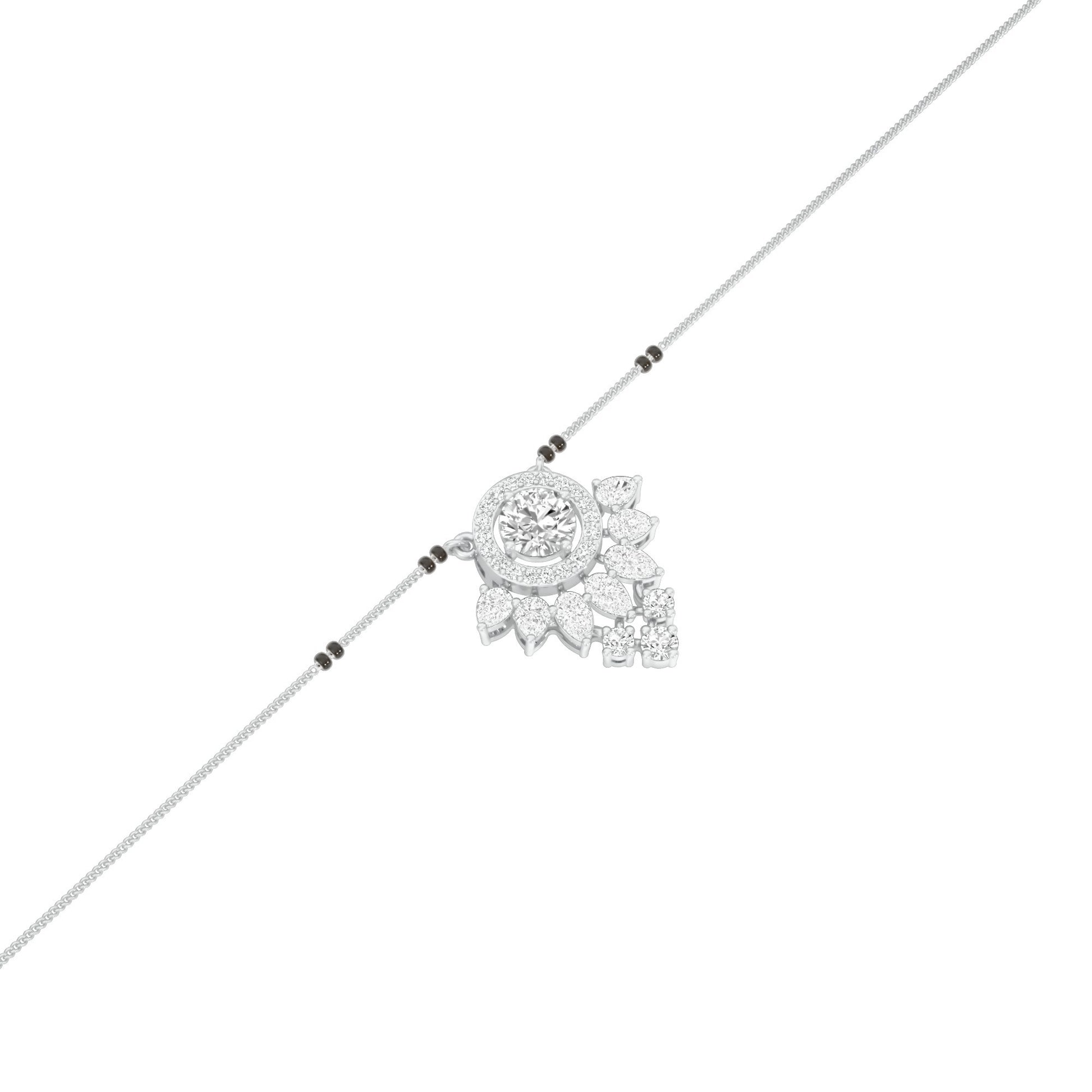 Nysa Diamond Mangalsutra 18 KT / White Gold