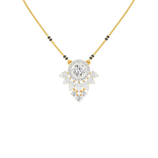 Nysa Diamond Mangalsutra 18 KT / Yellow Gold