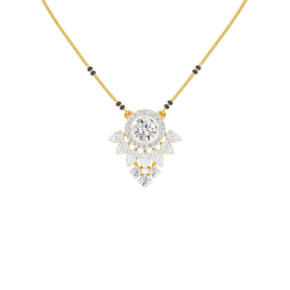 Nysa Diamond Mangalsutra 18 KT / Yellow Gold
