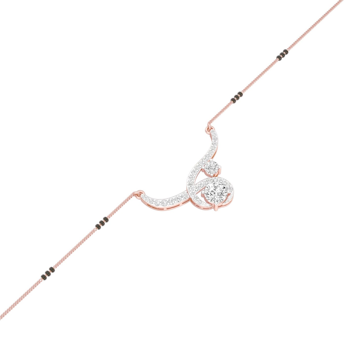 Forever Love Diamond Mangalsutra 18 KT / Rose Gold