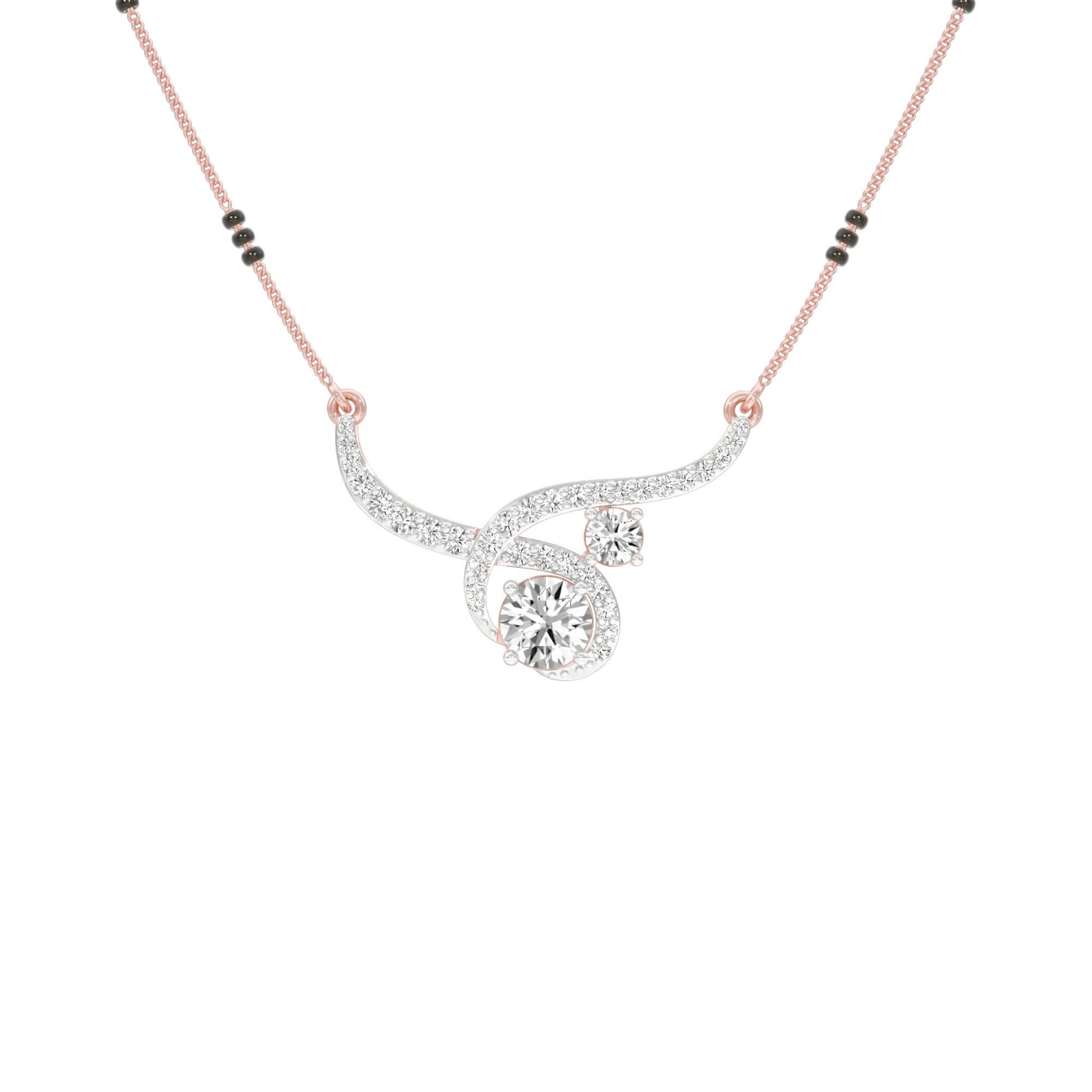 Forever Love Diamond Mangalsutra 18 KT / Rose Gold