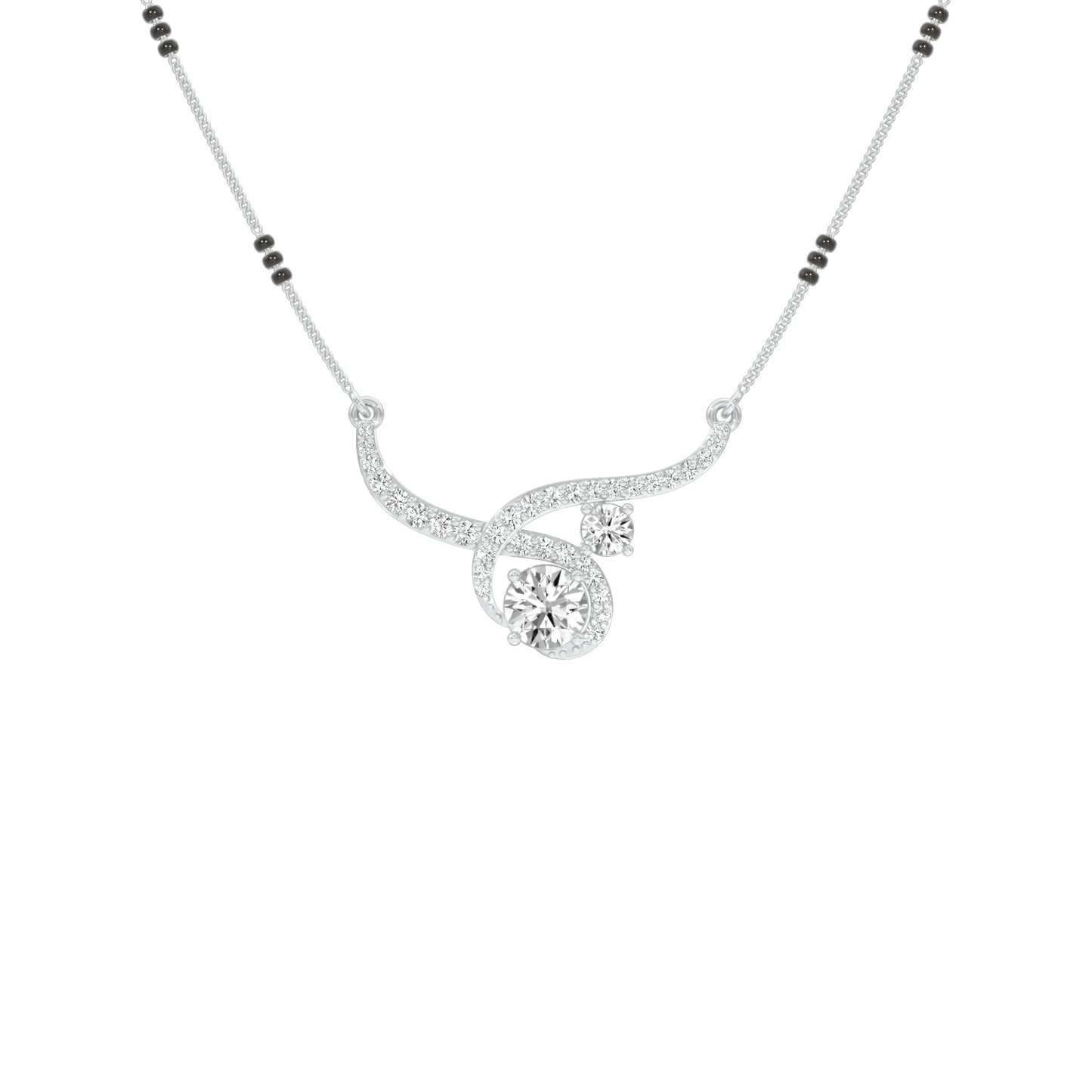 Forever Love Diamond Mangalsutra 18 KT / White Gold