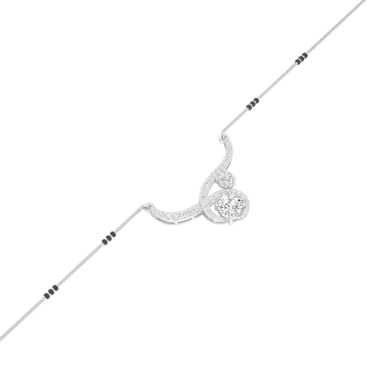 Forever Love Diamond Mangalsutra 18 KT / White Gold