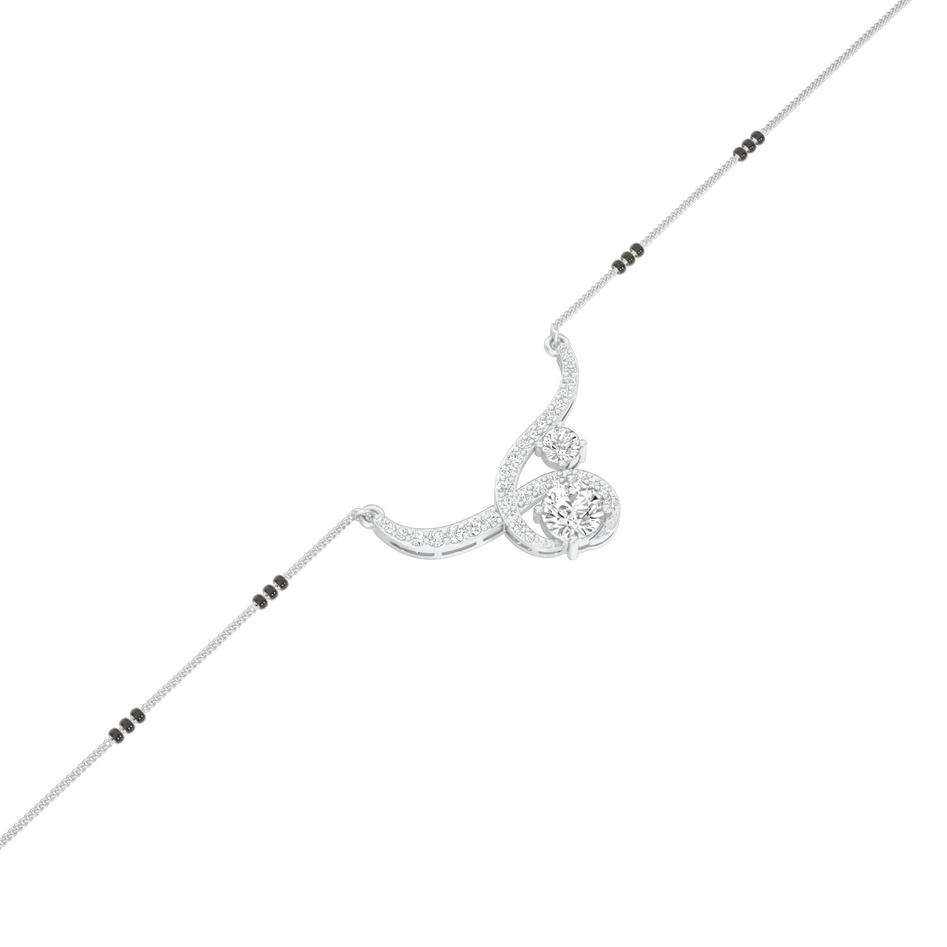 Forever Love Diamond Mangalsutra 18 KT / White Gold
