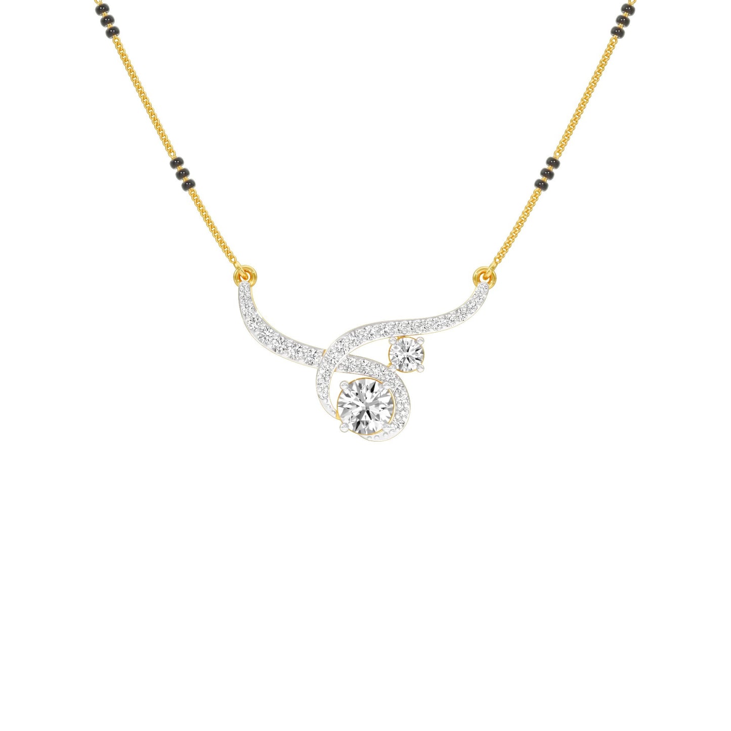 Forever Love Diamond Mangalsutra 18 KT / Yellow Gold