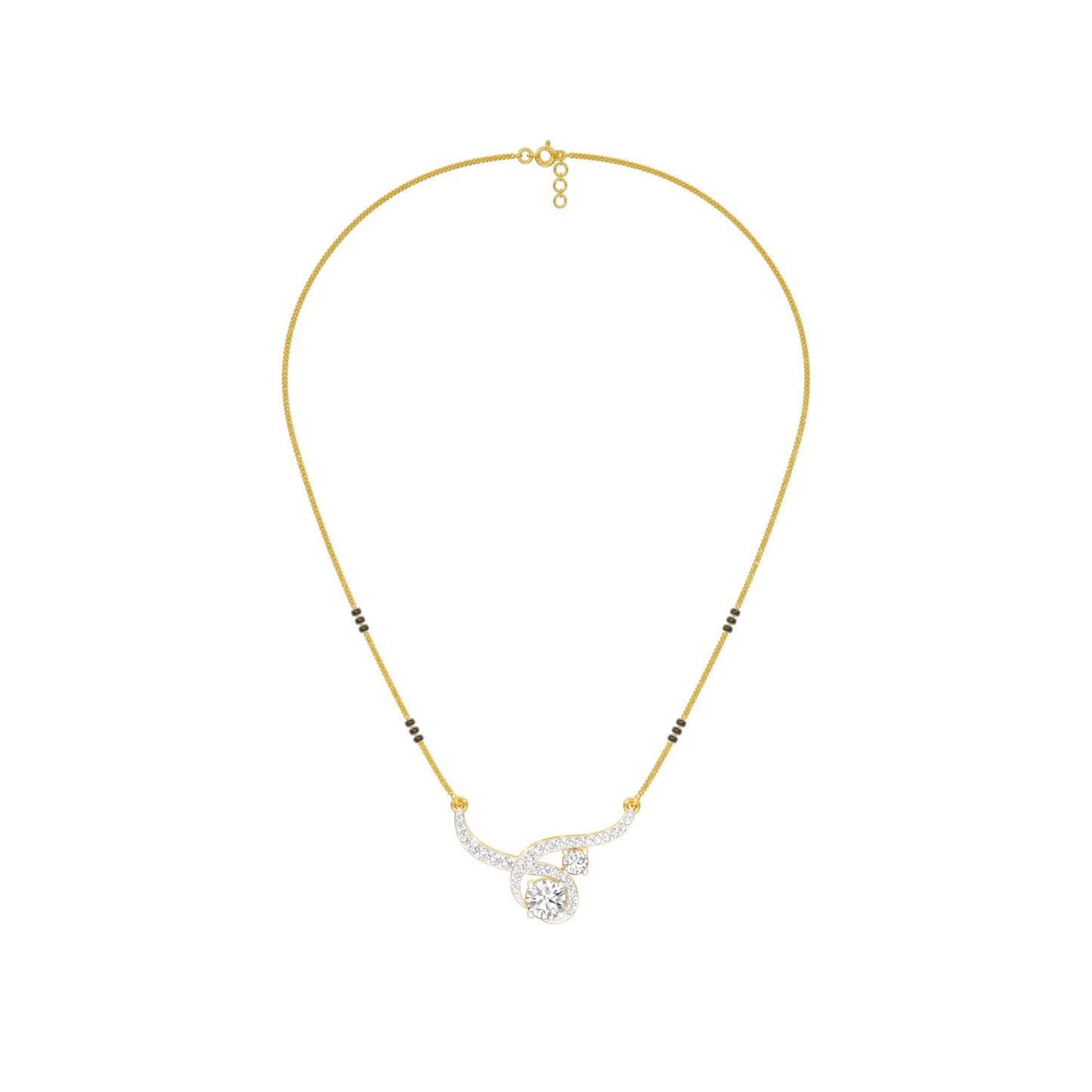 Forever Love Diamond Mangalsutra 18 KT / Yellow Gold