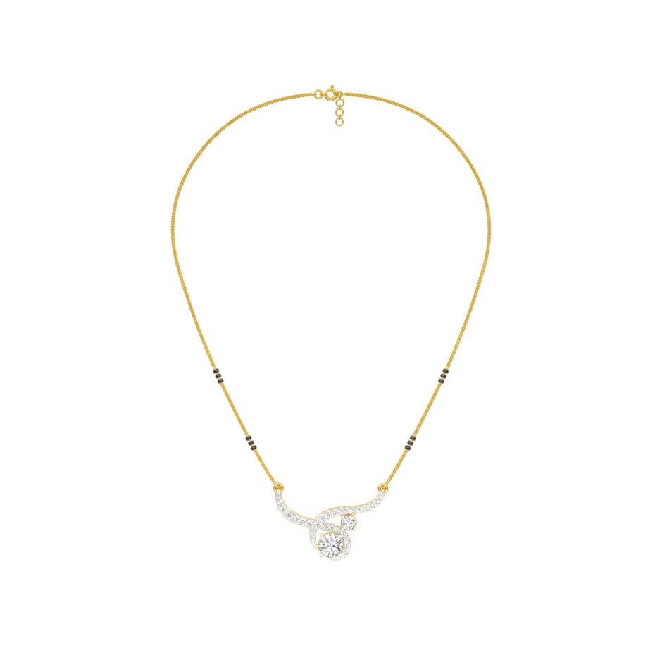 Forever Love Diamond Mangalsutra 18 KT / Yellow Gold