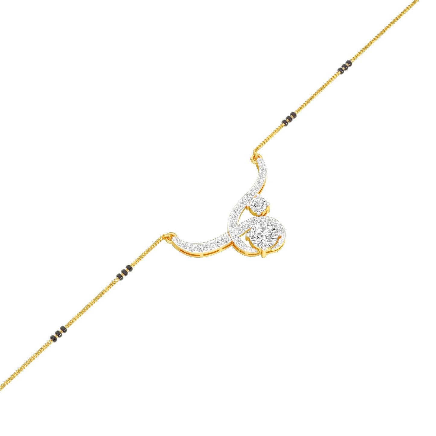 Forever Love Diamond Mangalsutra 18 KT / Yellow Gold