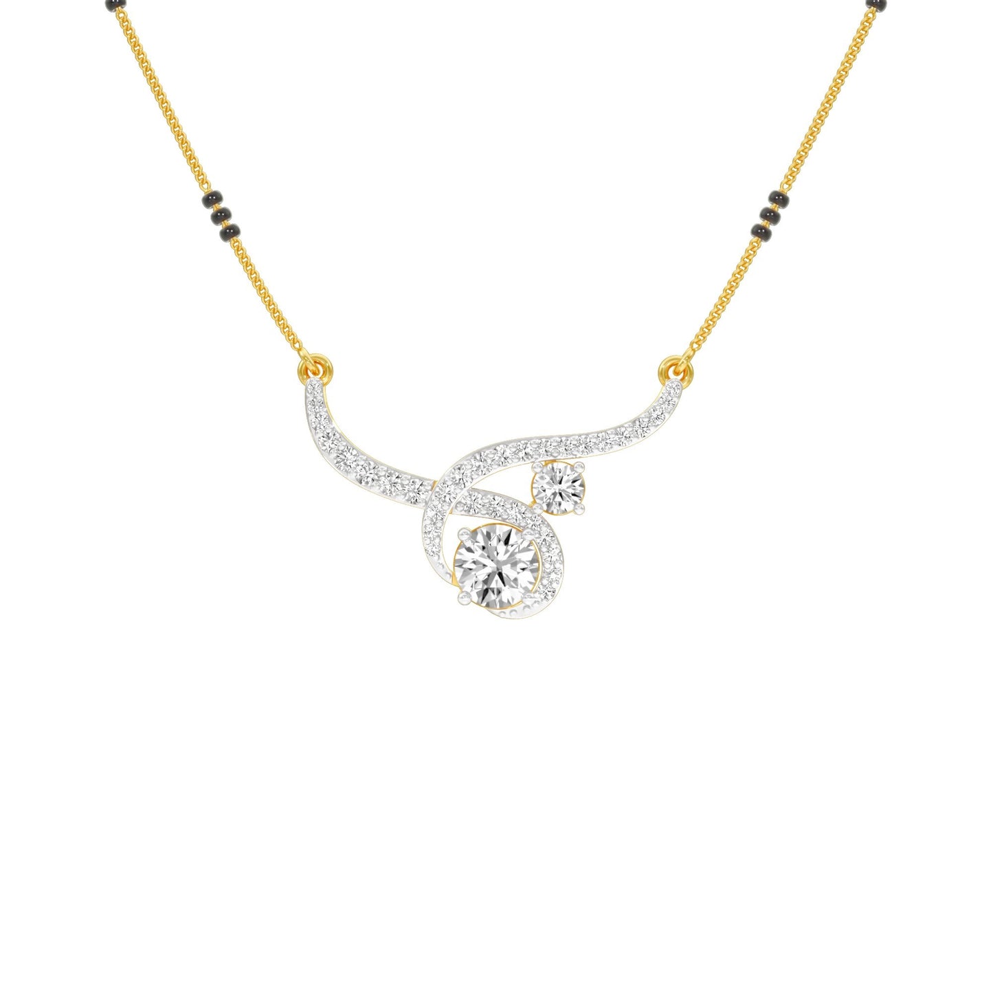 Forever Love Diamond Mangalsutra 18 KT / Yellow Gold