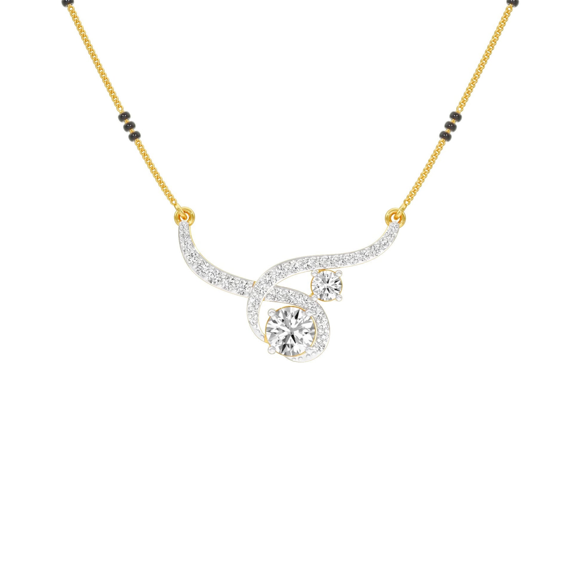 Forever Love Diamond Mangalsutra 18 KT / Yellow Gold