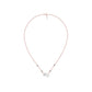 Pear & Round Solitaire Diamond Mangalsutra 18 KT / Rose Gold