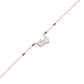 Pear & Round Solitaire Diamond Mangalsutra 18 KT / Rose Gold