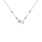 Pear & Round Solitaire Diamond Mangalsutra 18 KT / Rose Gold