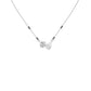 Pear & Round Solitaire Diamond Mangalsutra 18 KT / White Gold