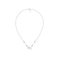 Pear & Round Solitaire Diamond Mangalsutra 18 KT / White Gold