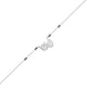 Pear & Round Solitaire Diamond Mangalsutra 18 KT / White Gold