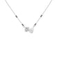 Pear & Round Solitaire Diamond Mangalsutra 18 KT / White Gold