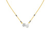 Pear & Round Solitaire Diamond Mangalsutra 18 KT / Yellow Gold