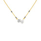 Pear & Round Solitaire Diamond Mangalsutra 18 KT / Yellow Gold