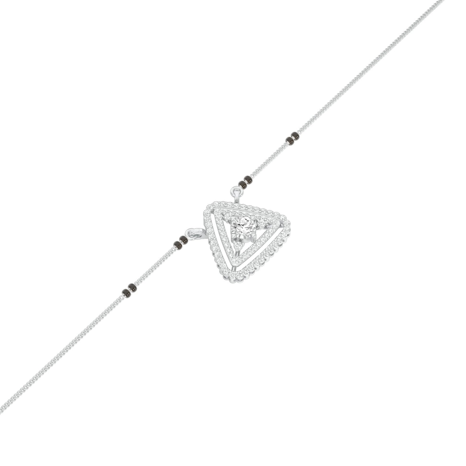 Eternal Bond Diamond Mangalsutra 18 KT / White Gold