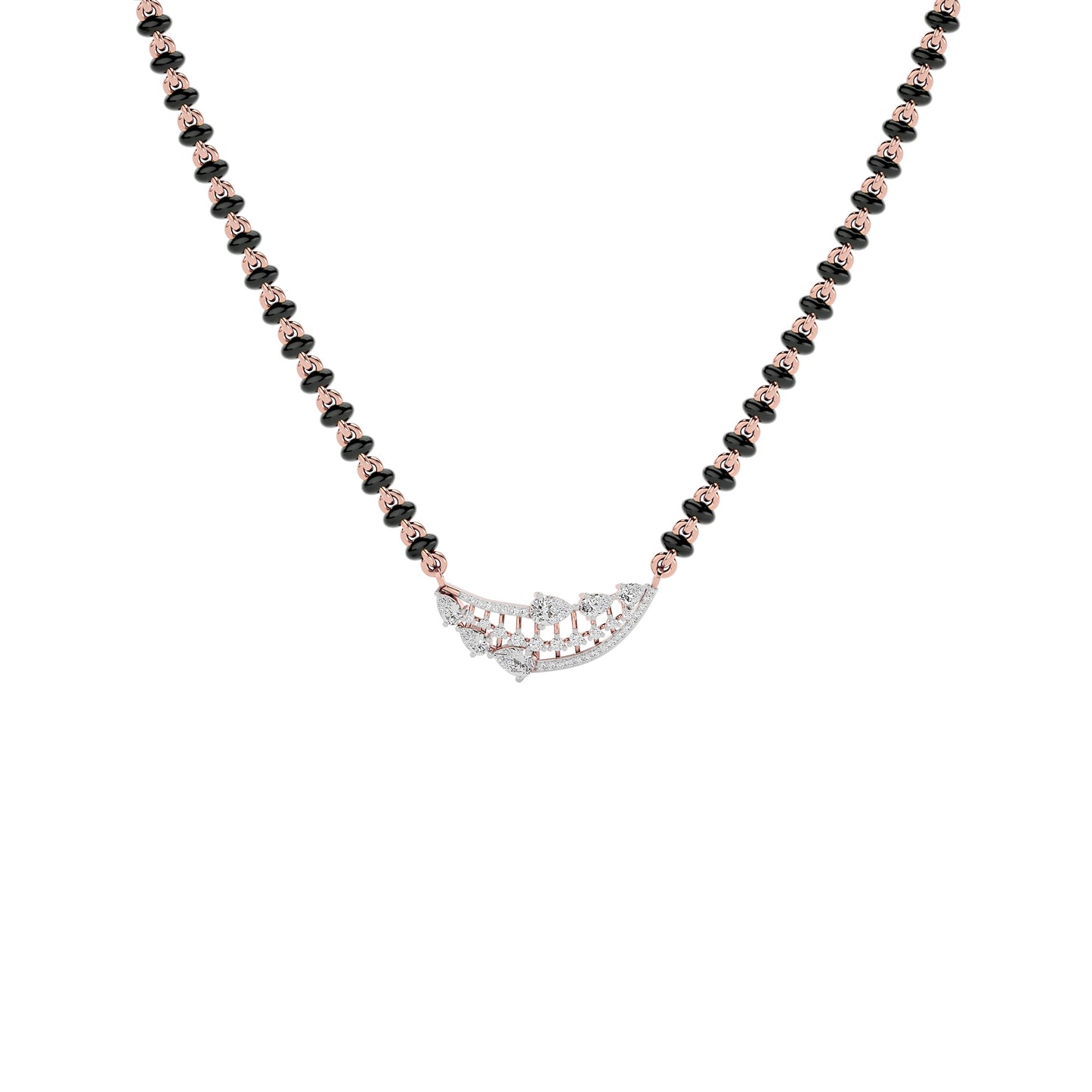 Royal Blossom Diamond Mangalsutra 18 KT / Rose Gold