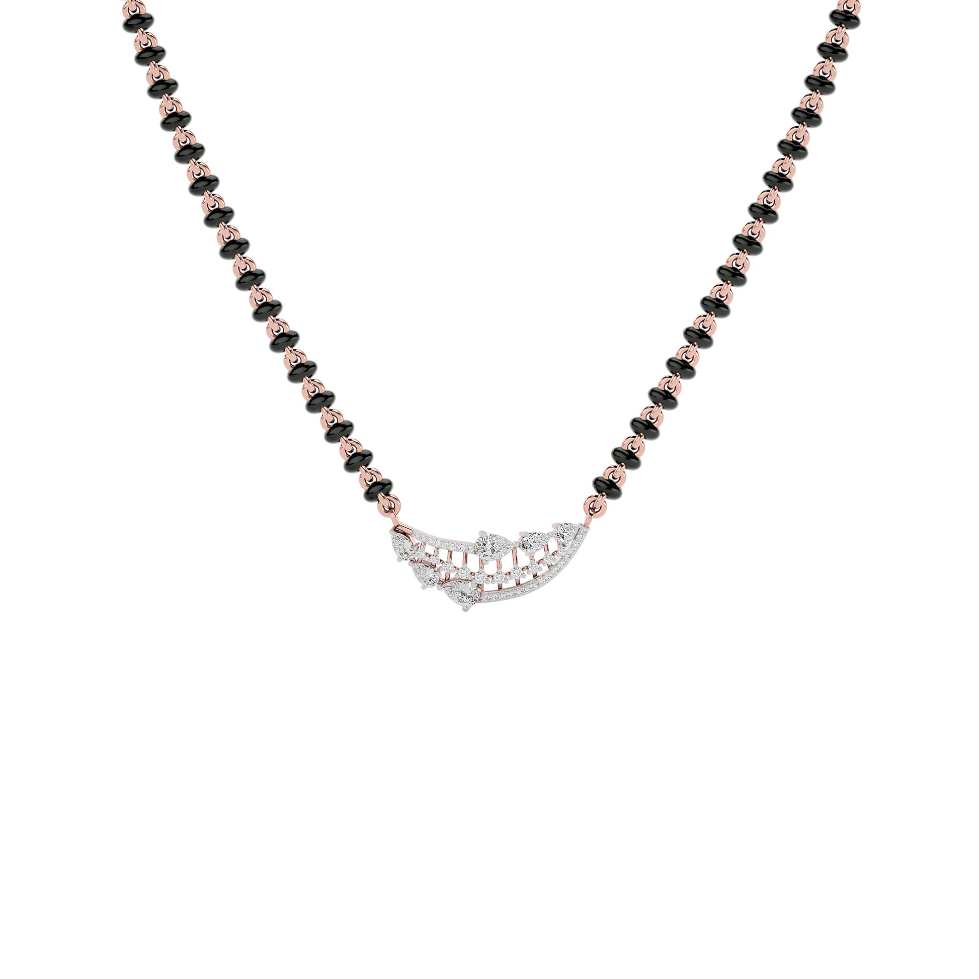 Royal Blossom Diamond Mangalsutra 18 KT / Rose Gold
