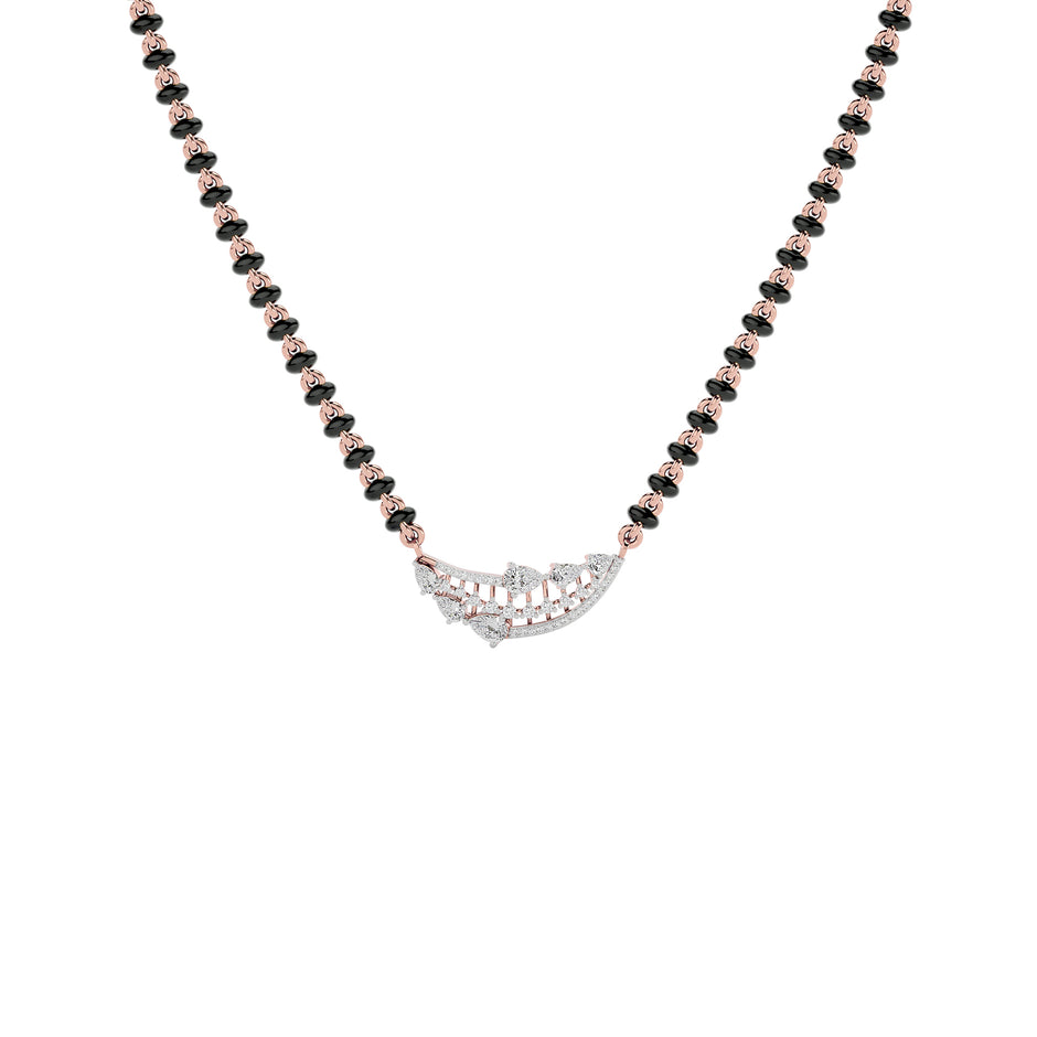 Royal Blossom Diamond Mangalsutra 18 KT / Rose Gold