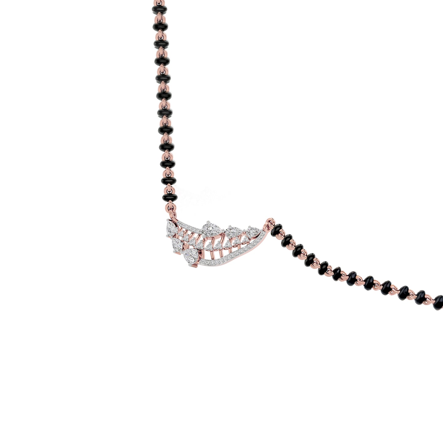 Royal Blossom Diamond Mangalsutra 18 KT / Rose Gold