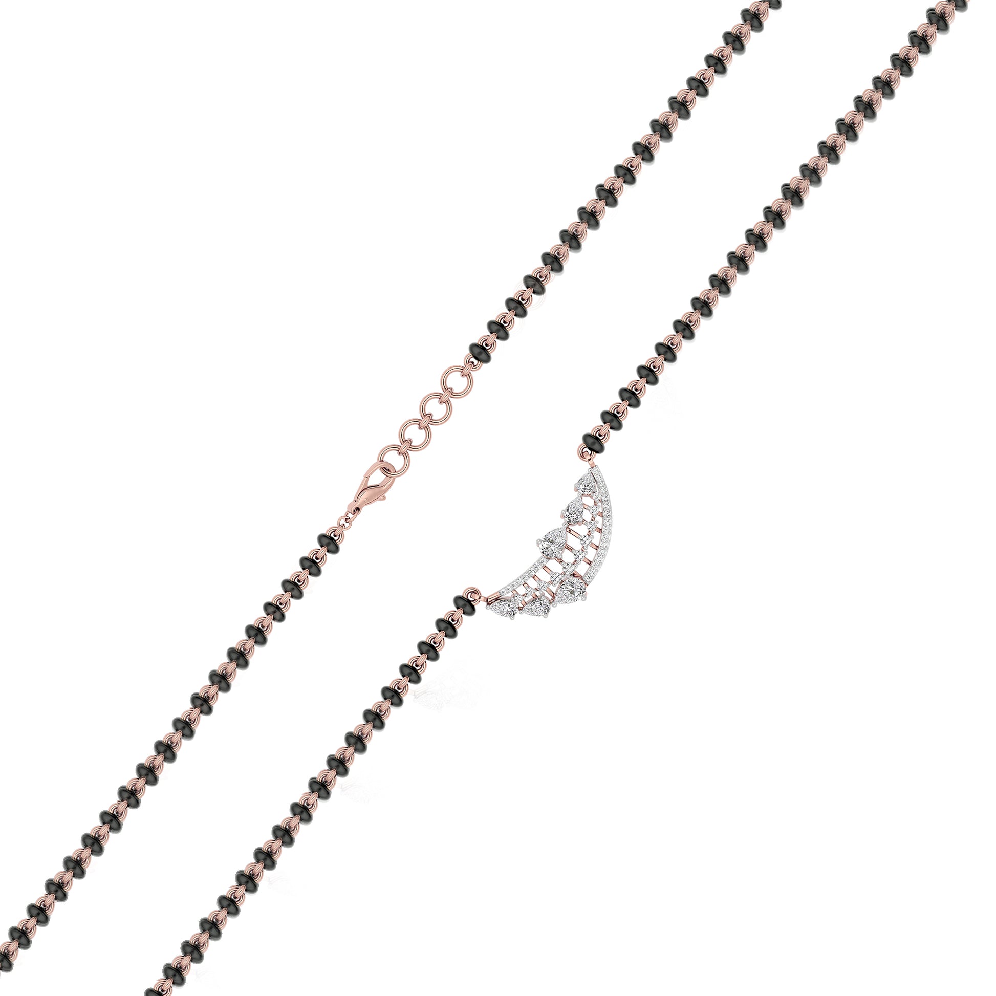 Royal Blossom Diamond Mangalsutra 18 KT / Rose Gold