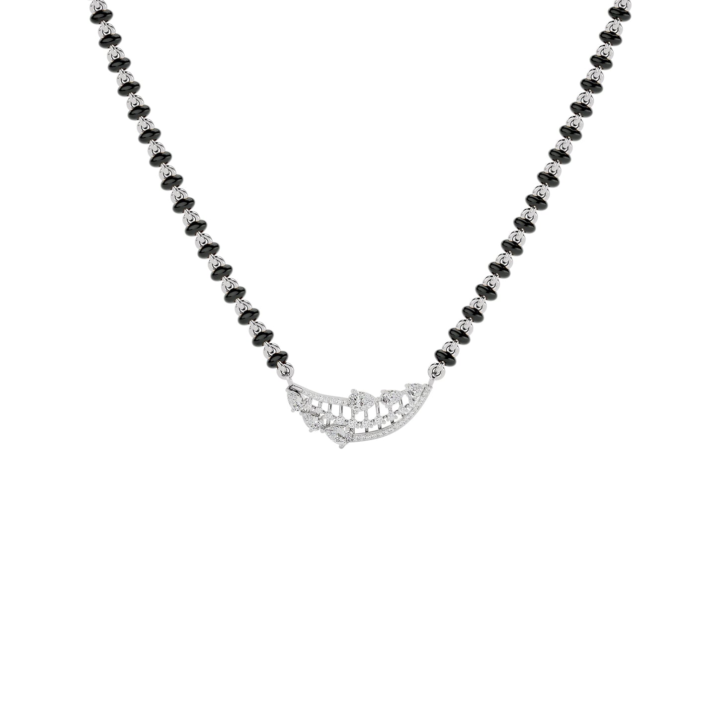 Royal Blossom Diamond Mangalsutra 18 KT / White Gold