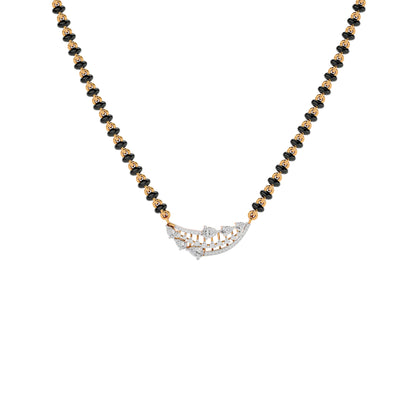 Royal Blossom Diamond Mangalsutra 18 KT / Yellow Gold