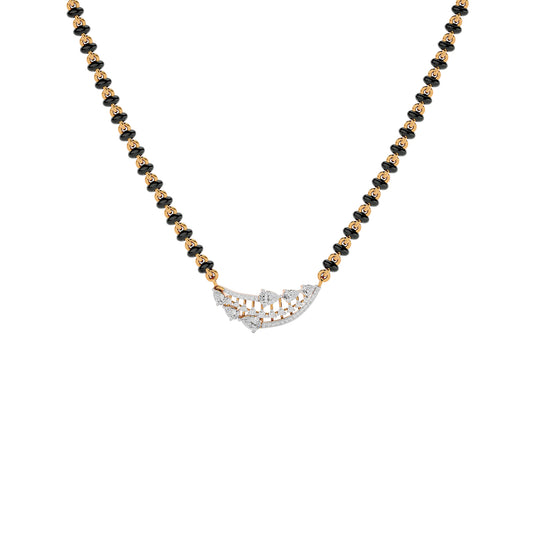 Royal Blossom Diamond Mangalsutra 18 KT / Yellow Gold