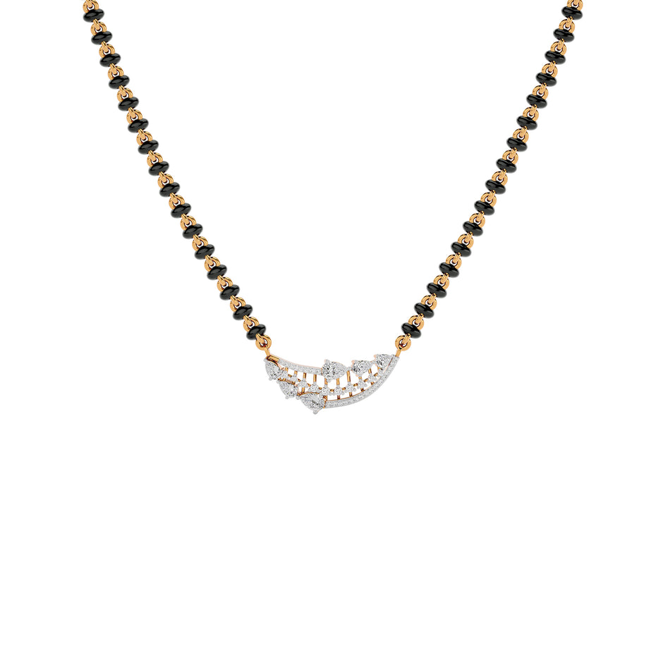 Royal Blossom Diamond Mangalsutra 18 KT / Yellow Gold