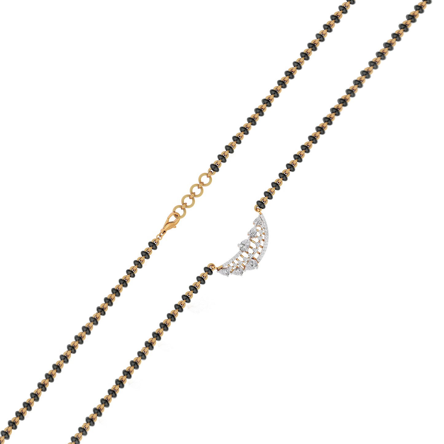 Royal Blossom Diamond Mangalsutra 18 KT / Yellow Gold