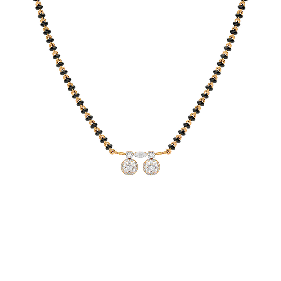 Celestial Grace Diamond Mangalsutra 18 KT / Yellow Gold