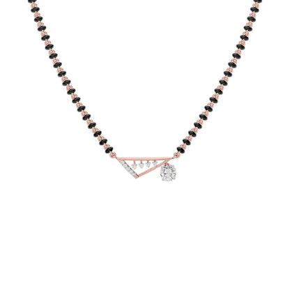 Regal Radiance Diamond Mangalsutra 18 KT / Rose Gold