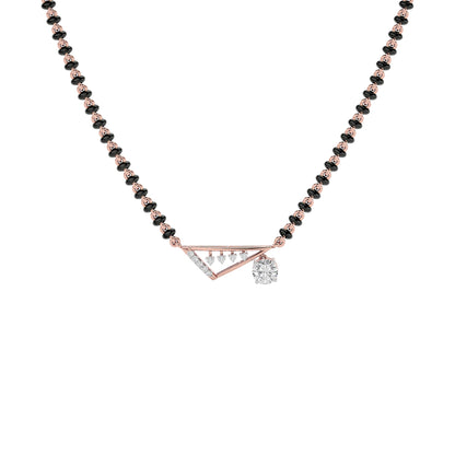 Regal Radiance Diamond Mangalsutra 18 KT / Rose Gold