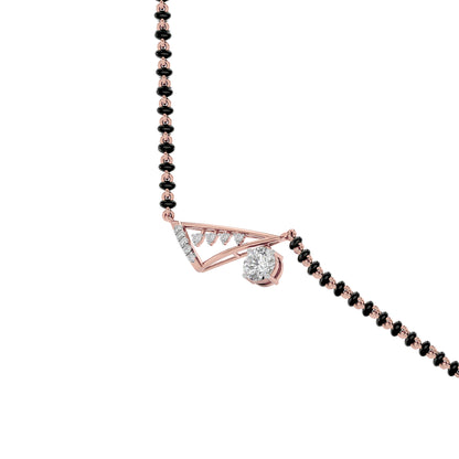 Regal Radiance Diamond Mangalsutra 18 KT / Rose Gold